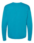 Hanes P160 EcoSmart Crewneck Sweatshirt - Teal - back