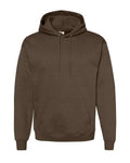 Hanes P170 EcoSmart Hooded Sweatshirt - Army Brown - flat front