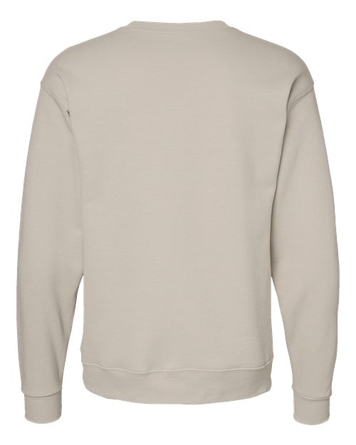 Hanes P160 EcoSmart Crewneck Sweatshirt - Sand - back