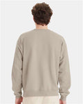 Hanes P160 EcoSmart Crewneck Sweatshirt - Sand - model back
