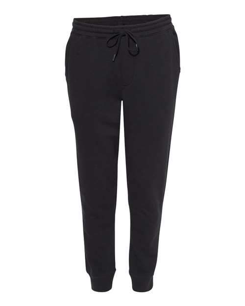 Independent Trading Co. IND20PNT Midweight Fleece Sweatpants - Black - flat front