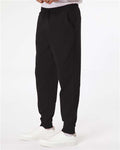 Independent Trading Co. IND20PNT Midweight Fleece Sweatpants - Black - model side