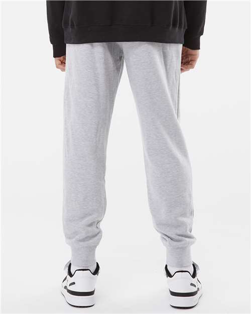 Independent Trading Co. IND20PNT Midweight Fleece Sweatpants - Grey Heather - model back