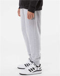 Independent Trading Co. IND20PNT Midweight Fleece Sweatpants - Grey Heather - model side
