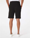 Independent Trading Co. IND20SRT Men's Midweight Fleece Shorts - Black - model back