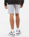 Independent Trading Co. IND20SRT Men's Midweight Fleece Shorts - Grey Heather - model back