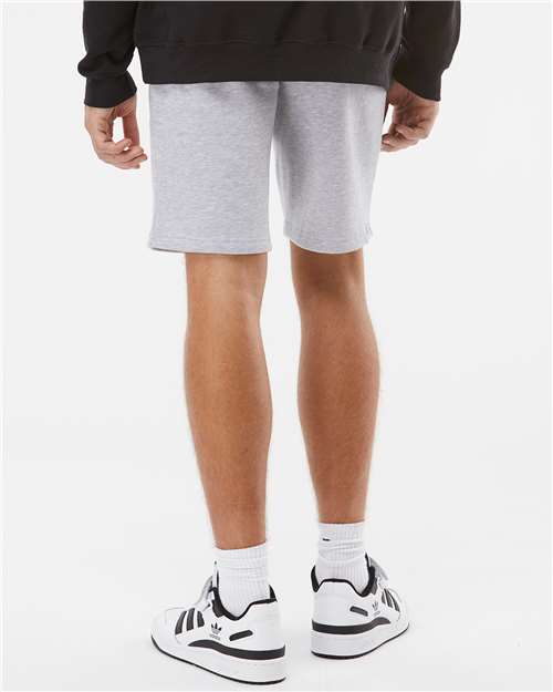 Independent Trading Co. IND20SRT Men's Midweight Fleece Shorts - Grey Heather - model back