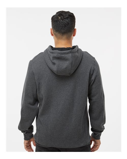 DRI DUCK 7035 Men's Woodland Fleece Hooded Pullover - Dark Oxford - model back