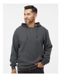 DRI DUCK 7035 Men's Woodland Fleece Hooded Pullover - Dark Oxford - model front