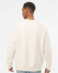 Independent Trading Co. IND5000C Unisex Legend Premium Heavyweight Cross-Grain Crewneck Sweatshirt - Bone - model back