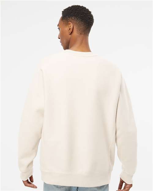 Independent Trading Co. IND5000C Unisex Legend Premium Heavyweight Cross-Grain Crewneck Sweatshirt - Bone - model back