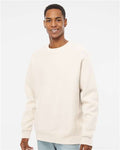 Independent Trading Co. IND5000C Unisex Legend Premium Heavyweight Cross-Grain Crewneck Sweatshirt - Bone - model front