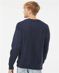 Independent Trading Co. IND5000C Unisex Legend Premium Heavyweight Cross-Grain Crewneck Sweatshirt - Classic Navy - model back