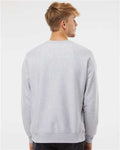 Independent Trading Co. IND5000C Unisex Legend Premium Heavyweight Cross-Grain Crewneck Sweatshirt - Grey Heather - model back