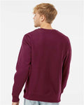 Independent Trading Co. IND5000C Unisex Legend Premium Heavyweight Cross-Grain Crewneck Sweatshirt - Maroon - model back
