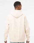 Independent Trading Co. IND5000P Unisex Legend Premium Heavyweight Cross-Grain Hooded Sweatshirt - Bone - model back