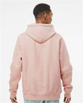 Independent Trading Co. IND5000P Unisex Legend Premium Heavyweight Cross-Grain Hooded Sweatshirt - Dusty Pink - model back