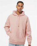 Independent Trading Co. IND5000P Unisex Legend Premium Heavyweight Cross-Grain Hooded Sweatshirt - Dusty Pink - model front