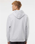 Independent Trading Co. IND5000P Unisex Legend Premium Heavyweight Cross-Grain Hooded Sweatshirt - Grey Heather - model back