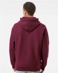 Independent Trading Co. IND5000P Unisex Legend Premium Heavyweight Cross-Grain Hooded Sweatshirt - Maroon - model back