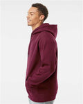 Independent Trading Co. IND5000P Unisex Legend Premium Heavyweight Cross-Grain Hooded Sweatshirt - Maroon - model side