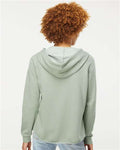 Independent Trading Co. PRM2500Z Women's California Wave Wash Full-Zip Hooded Sweatshirt - Sage - model back