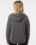 Independent Trading Co. PRM2500Z Women's California Wave Wash Full-Zip Hooded Sweatshirt - Shadow - model back