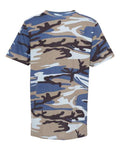 Code Five 2207 Youth Camouflage T-Shirt - Blue Woodland - front