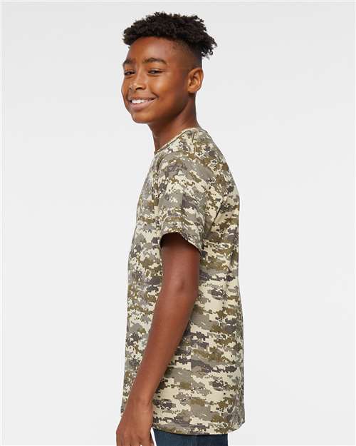 Code Five 2207 Youth Camouflage T-Shirt - Sand Digital - model side