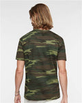 Code Five 3907 Unisex Camo Tee - Green Woodland - model back