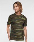 Code Five 3907 Unisex Camo Tee - Green Woodland - model front
