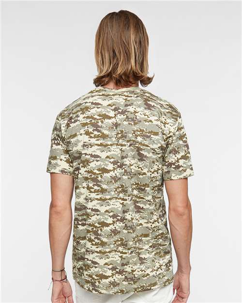 Code Five 3907 Unisex Camo Tee - Sand Digital - model back