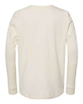 BELLA + CANVAS 3501Y Youth Jersey Long Sleeve Tee - Natural - back