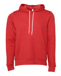 Bella+Canvas 3719 Unisex Sponge Fleece Pullover Hoodie - Heather Red - flat front