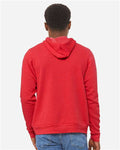 Bella+Canvas 3719 Unisex Sponge Fleece Pullover Hoodie - Heather Red - model back