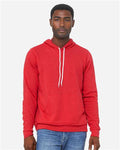 Bella+Canvas 3719 Unisex Sponge Fleece Pullover Hoodie - Heather Red - model front