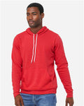 Bella+Canvas 3719 Unisex Sponge Fleece Pullover Hoodie - Heather Red - model side
