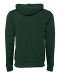 Bella+Canvas 3719 Unisex Sponge Fleece Pullover Hoodie - Forest - back