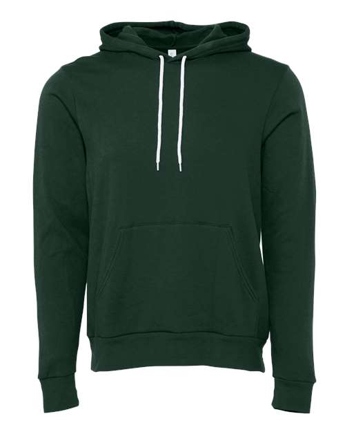 Bella+Canvas 3719 Unisex Sponge Fleece Pullover Hoodie - Forest - front