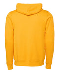 Bella+Canvas 3719 Unisex Sponge Fleece Pullover Hoodie - Gold - back