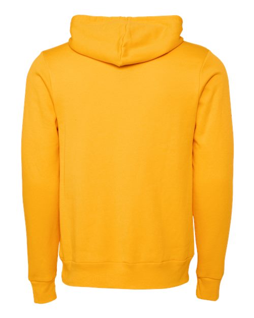 Bella+Canvas 3719 Unisex Sponge Fleece Pullover Hoodie - Gold - back