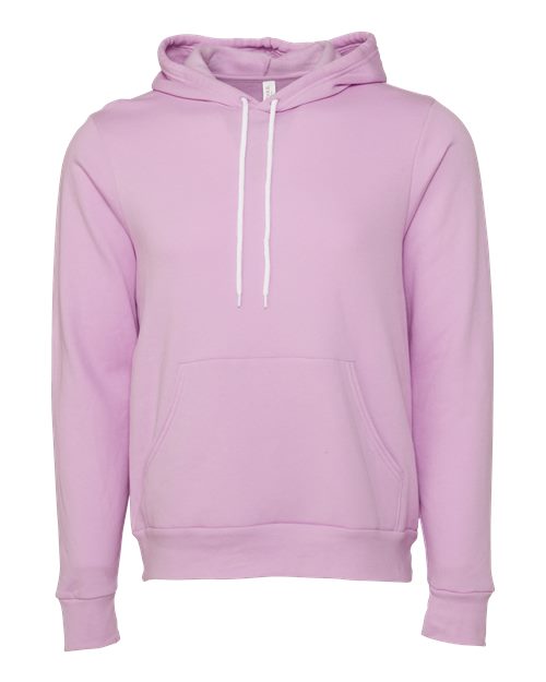 Bella+Canvas 3719 Unisex Sponge Fleece Pullover Hoodie - Lilac - flat front