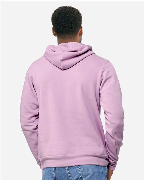 Bella+Canvas 3719 Unisex Sponge Fleece Pullover Hoodie - Lilac - model back