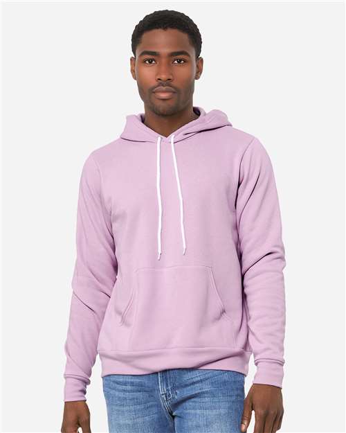 Bella+Canvas 3719 Unisex Sponge Fleece Pullover Hoodie - Lilac - model front