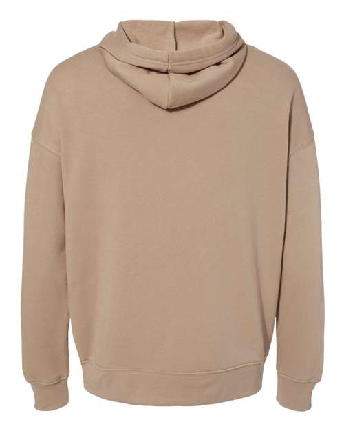 BELLA + CANVAS 3729 Unisex Sponge Fleece Drop Shoulder Hoodie Sweatshirt - Tan - back