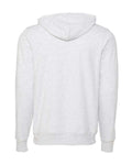 Bella + Canvas 3739 Sponge Fleece Full-Zip Hoodie Sweatshirt - Ash - back