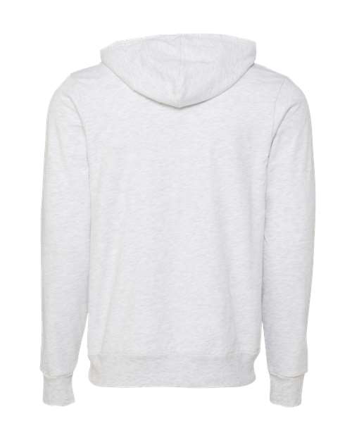 Bella + Canvas 3739 Sponge Fleece Full-Zip Hoodie Sweatshirt - Ash - back