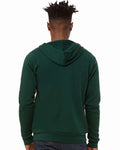 Bella + Canvas 3739 Sponge Fleece Full-Zip Hoodie Sweatshirt - Forest - model back