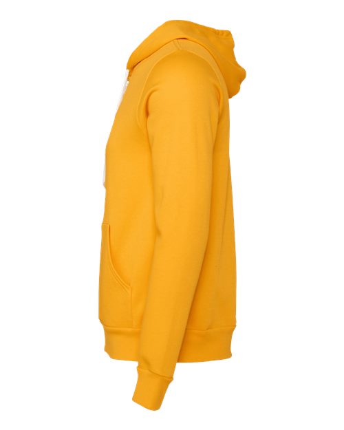 Bella + Canvas 3739 Sponge Fleece Full-Zip Hoodie Sweatshirt - Gold - side