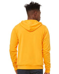 Bella + Canvas 3739 Sponge Fleece Full-Zip Hoodie Sweatshirt - Gold - model back